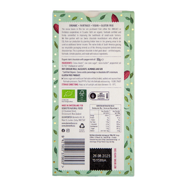 BENNETTO Organic Dark Chocolate Mint 80g