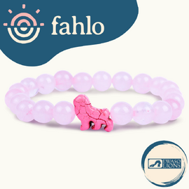 Fahlo Lion Tracking Bracelet [Bead Colour: Kenya Orchid Pink]