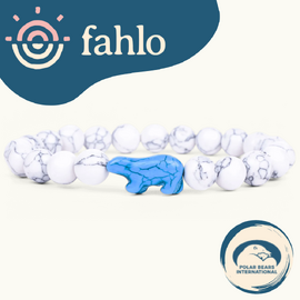 Fahlo Polar Bear Tracking Bracelet [Bead Colour: Arctic White]