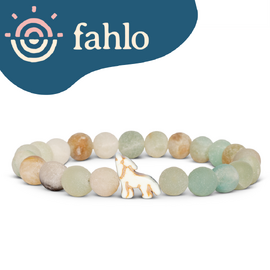 Fahlo Wolf Tracking Bracelet [Bead Colour: Sky Stone]