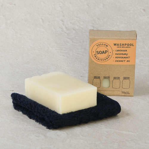 Lavender, Rosemary, and Peppermint Pastured Tallow Boxed Soap Bar